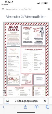 Menu photo 1 Gran Clavel Madrid, M