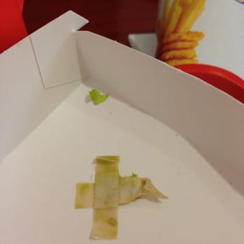 Burger King - A BANDAGE in your burger...................... Absolutely disgusting. DO NOT COME HERE. - Burgers Near Me - Germantown, Maryland