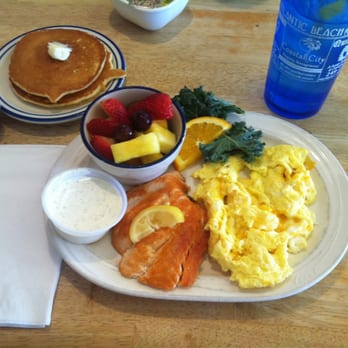 Beach Diner - Grilled salmon breakfast $10.49 - Diners Near Me - Atlantic Beach, Florida