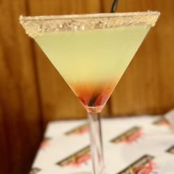 The Famous Crab - Sour apple martini