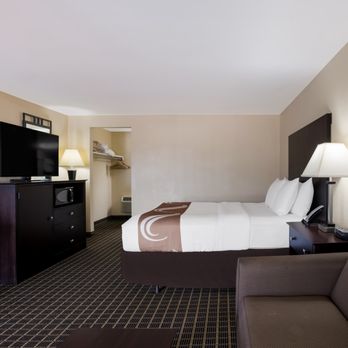 Quality Inn & Suites - NON-PET FRIENDLY, Single Queen with a couch that pulls out into a bed.  Upstairs behind the pool.  NO ELEVATOR. - Hotels Near Me - Big Rapids, Michigan
