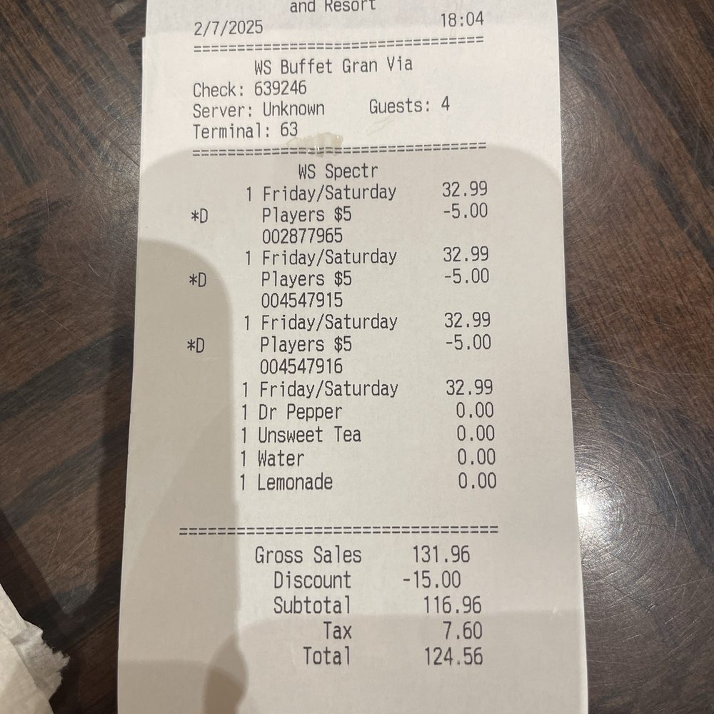Full adult price for a 6-year-old.