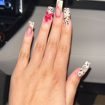 Smiley Nails - Acrylic nails, square shape - Nail Salons Near Me - Phoenix, Arizona