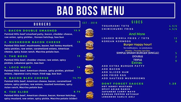 Menu photo 3 Bao Boss Everett, WA Menu photo 3 Bao Boss Everett, WA