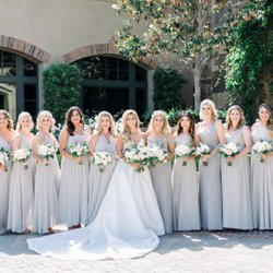 Bella Bridesmaids - Designer: Jenny Yoo, Color: Earl Grey and Alpine, Photographer: @jordangalindophoto