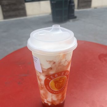 Tea's Up - 19.Dirty Strawberry Tea - Bubble Tea Near Me - Somerville, New Jersey