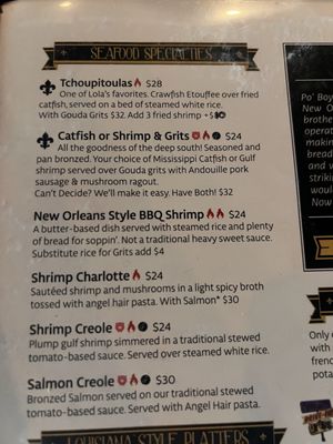 Menu photo 4 Lola's A Louisiana Kitchen Las Vegas, NV