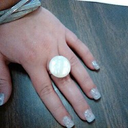 New York Nails - New glitter shellac color! Im so addicted! Forgot to get a photo of my pedi. Thank you NY Nails!
