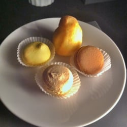 Bordeaux Bakery - Congolais coconut cake and petit macarons