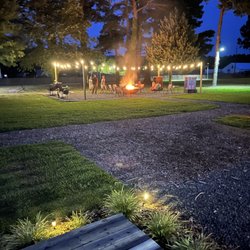 Cape Charles Tiny Livin - Bonfire at night! Soooo cool....