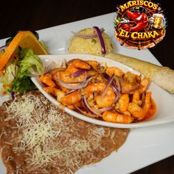 Mariscos El Chaka - Camarones al mojo de ajo ! Garlic butter shrimp
