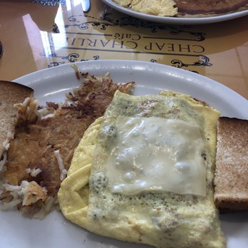 Cheap Charlies - Mushroom, ham & Swiss omelette. - Diners Near Me - Rochester, Minnesota