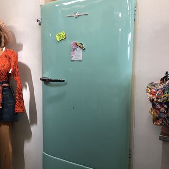 Meow - Vintage 50s fridge doors as dressing room doors - Used, Vintage & Consignment Near Me - Long Beach, California
