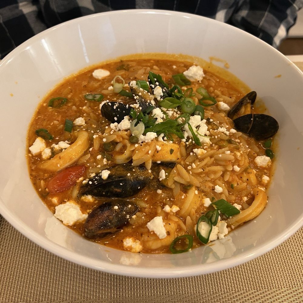 Mykonian House - Seafood Orzo - Bars Near Me - New York, New York Mykonian House - Seafood Orzo - Bars Near Me - New York, New York