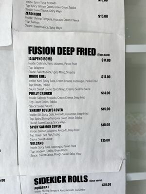 Menu photo 7 The Sushi Heroes San Jose, CA