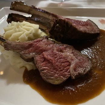 Andrea's Restaurant - Colorado Rack of Lamb cooked Sous Vide w/ Provencal Mustard Sauce! - Italian Near Me - Sarasota, Florida
