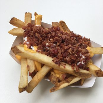 Charleys Philly Steaks - a hot dog and fries - Fast Food Near Me - Syracuse, New York