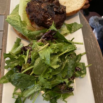 Barawine - Burger with salad - Wine Bars Near Me - New York, New York
