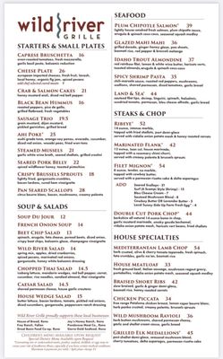 Menu photo 7 Wild River Grille Reno, NV Menu photo 7 Wild River Grille Reno, NV