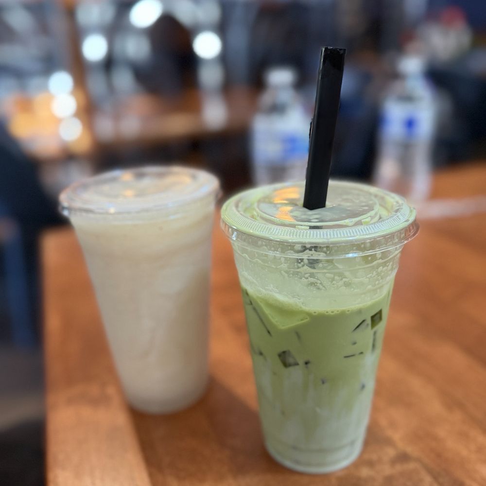 Angkor Bar and Grill - Lychee smoothie and Pandan Jelly drink - Seafood Near Me - Burien, Washington