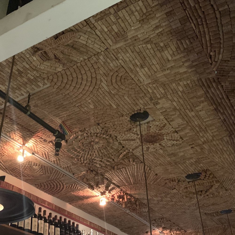 Bar B - Cool ceiling decor with wine cork! - Italian Near Me - New York, New York Bar B - Cool ceiling decor with wine cork! - Italian Near Me - New York, New York