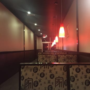 Hibachi Express & Grill - Booths line the side of the restaurant back to the restrooms. - Seafood Near Me - Charlotte, North Carolina