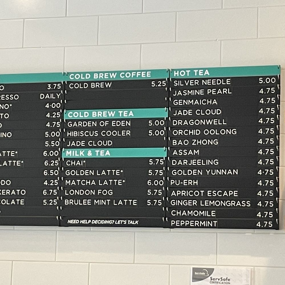 Beverage Menu Beverage Menu