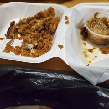 Poboyz - Whats left of the inedible three oyster appetizers - Cajun/Creole Near Me - Tigard, Oregon Poboyz - Whats left of the inedible three oyster appetizers - Cajun/Creole Near Me - Tigard, Oregon