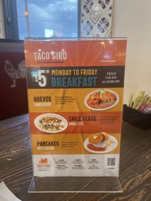 Menu photo 2 Taco Giro Tucson, AZ