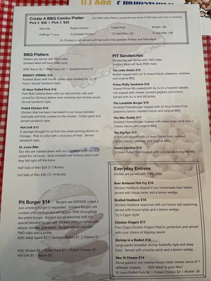 Menu photo 1 Heintzelman's BBQ Pit Ontario, NY