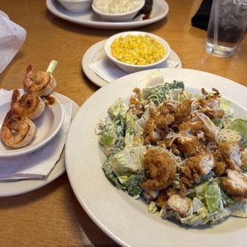Texas Roadhouse - Chicken Caesar Salad, Grilled Shrimp, Buttered Corn - Steakhouses Near Me - York, Pennsylvania Texas Roadhouse - Chicken Caesar Salad, Grilled Shrimp, Buttered Corn - Steakhouses Near Me - York, Pennsylvania