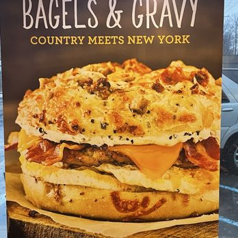 Einstein Bros. Bagels - Bagels and gravy sandwich - Bagels Near Me - Ellisville, Missouri Einstein Bros. Bagels - Bagels and gravy sandwich - Bagels Near Me - Ellisville, Missouri
