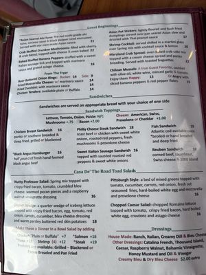 Menu photo 4 The Road Toad Ligonier, PA Menu photo 4 The Road Toad Ligonier, PA