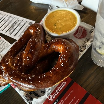 Cold Beers & Cheeseburgers - Jumbo Salted Pretzel - American Near Me - Gilbert, Arizona