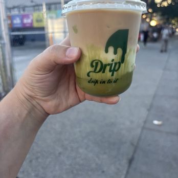 Drip Café - Iced pistachio latte w/ real pistachio cream super yummy - Cafes Near Me - Brooklyn, New York Drip Café - Iced pistachio latte w/ real pistachio cream super yummy - Cafes Near Me - Brooklyn, New York