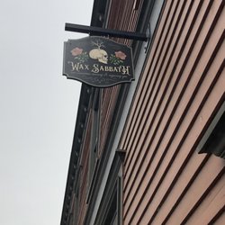 Wax Sabbath Spa - Sign located above our door.