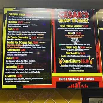 Cesar's Snack Shack - Menu - Cheesesteaks Near Me - Duncanville, Texas Cesar's Snack Shack - Menu - Cheesesteaks Near Me - Duncanville, Texas