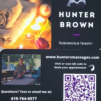 Hunter's Massages - Massages by Hunter - highly recommended! - Massage Therapy Near Me Hunter's Massages - Massages by Hunter - highly recommended! - Massage Therapy Near Me