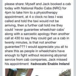 National Radio Cabs - Disgusting.