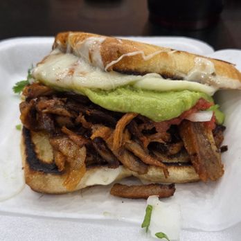 Cartel Tacos - Mini Torta ($6.99) with adobada - Mexican Near Me - Las Vegas, Nevada Cartel Tacos - Mini Torta ($6.99) with adobada - Mexican Near Me - Las Vegas, Nevada