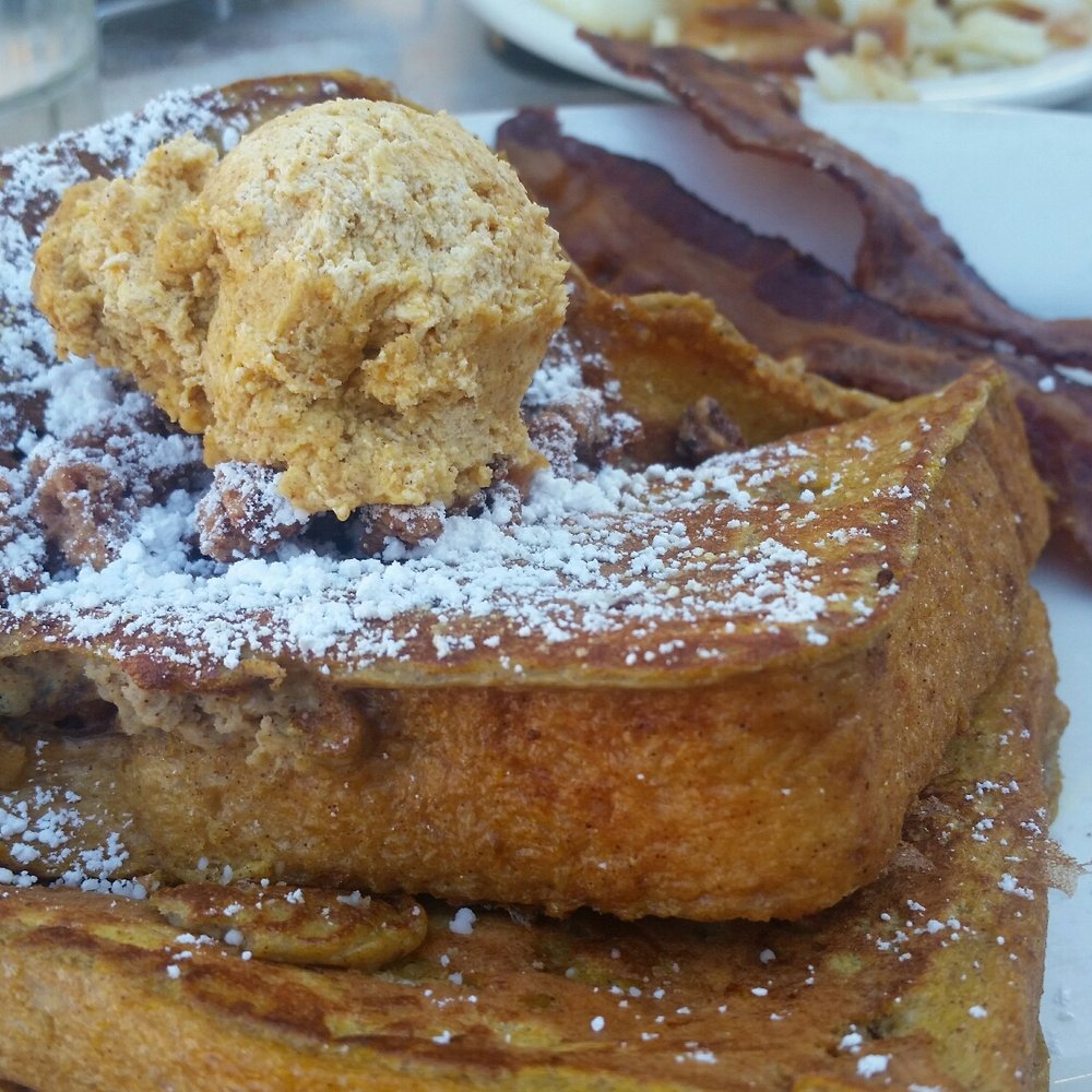 Crackers & Co Cafe - Pumpkin spice frenchtoast with pecans, it was delish! - American Near Me - Tempe, Arizona