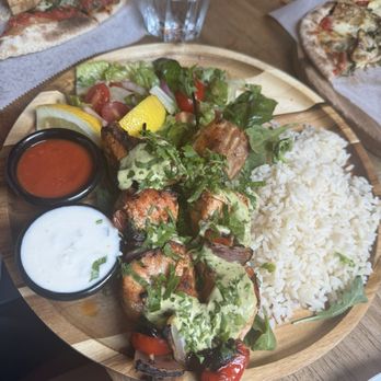 Black Iris - Salmon Kebab - Mediterranean Near Me - Brooklyn, New York