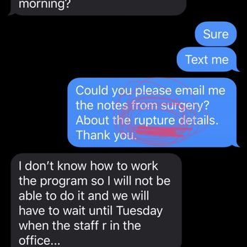 Andre Aboolian - RUPTURE.  He told me I had a rupture on FaceTime.  Wait for photo 2/2. - Cosmetic Surgeons Near Me - Beverly Hills, California