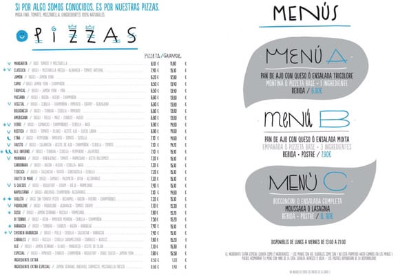 Menu photo 1 La Mia Tana Seville, SE Menu photo 1 La Mia Tana Seville, SE
