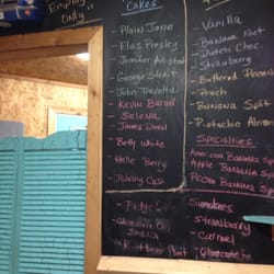 Willie's Sweet - Funnel Cake menu.