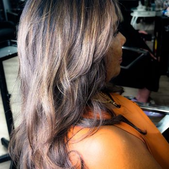I Love Hair - Me, when my hair was long and Rosie just finished styling and coloring it. - Hair Salons Near Me - Lighthouse Point, Florida I Love Hair - Me, when my hair was long and Rosie just finished styling and coloring it. - Hair Salons Near Me - Lighthouse Point, Florida