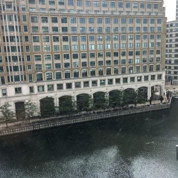 Canary Wharf - View of the East India quay from Marriott hotel - Landmarks & Historical Buildings Near Me - London, XGL