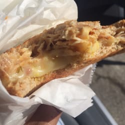 Amish Heritage Country Market - Oven roasted chicken breast with jalapeño bacon muenster and a little mustard on wheat bread.