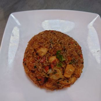 Sushi Fever - Garbage fried rice. Too much soy sauce - Conveyor Belt Sushi Near Me - Albuquerque, New Mexico