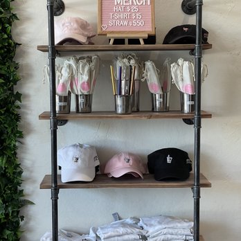Sweet Straw - Inside. Retail items: Boba straws, hats, t-shirts. - Bubble Tea Near Me - Napa, California